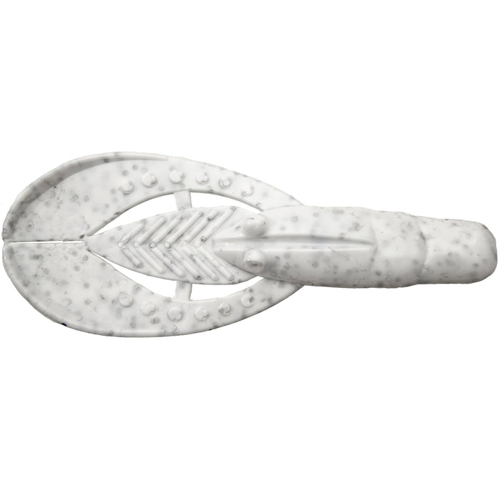 Gene Larew Punch Out Craw 3.75" Bone White Silver 8 Pack - FishAndSave