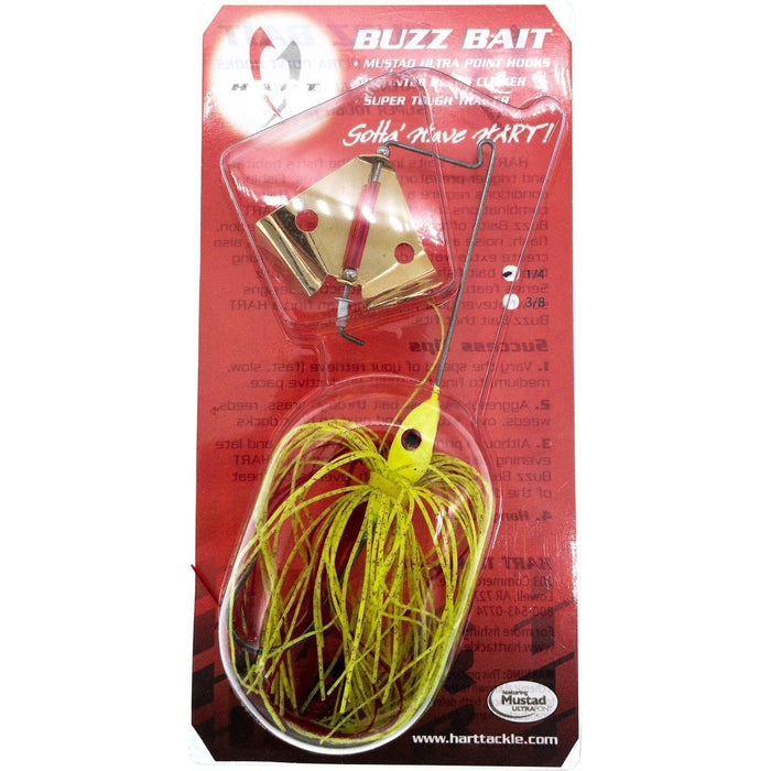 Hart Tackle 41-350 1/4 Bleading Hear BuzzBait Gold with Holes Chart - FishAndSave