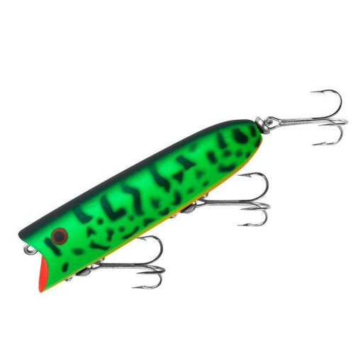 Heddon Lucky 13 Top Water Popper 3-3/4" 5/8 Oz Fluorescent Green - FishAndSave
