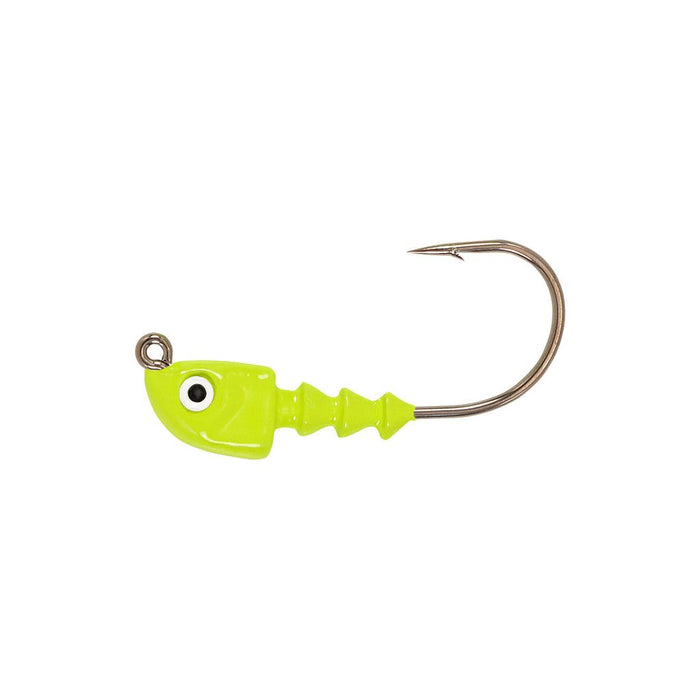 H&H Pro Series Shad Jig Head 1/4 Oz Qty 8 - JigsH&H LuresChartreuseAUTOHIDE044784000498FishAndSave