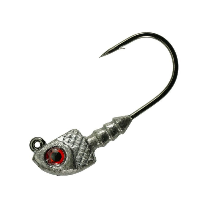 H&H Pro Series Shad Jig Head 1/4 Oz Qty 8 - JigsH&H LuresUnpaintedAUTOHIDE044784001983FishAndSave