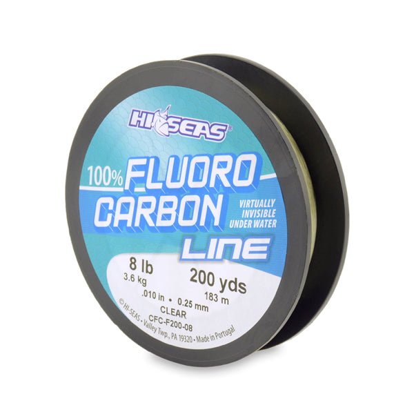 HiSeas 100 Fluorocarbon Line 8Lb 200Yds Clear FishAndSave