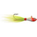Hurricane 3D Eye Bucktail Chartreuse 3oz - FishAndSave