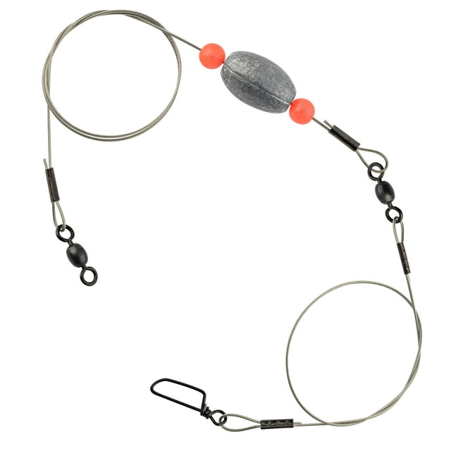 Hurricane Coated Steel Flounder Rig With 1 Oz Sinker 30