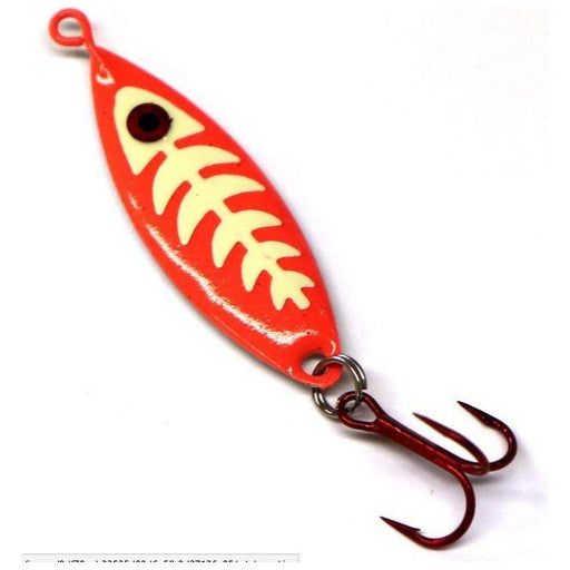 JB Lures Weasel 1/8 Oz Glow - Red Qty 1 - SpoonsJB LuresFathertwentyfour086303249360FishAndSave