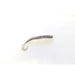 Jed Welsh Curly Tail Ribbed Worm 4" Smoke Glitter Qty 10 - FishAndSave