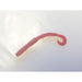 Jed Welsh Curly Tail Worm 4-1/4" Red/Glitter Qty 10 - FishAndSave