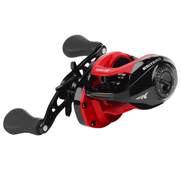 KastKing Royale Legend GT Casting Reel 7.2:1 Left Handed Red/Black - Casting ReelsKastKingBass618952977181FishAndSave