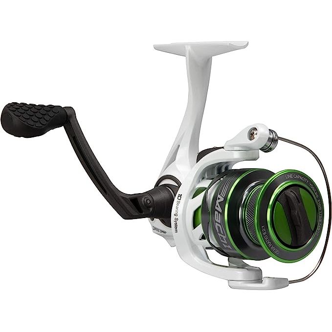 Lews Mach Spinning Reel 300 6:2:1 White Green (Bulk-New