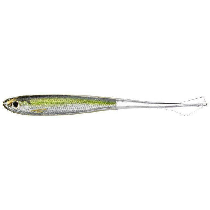 LiveTarget ICT Ghost Tail Minnow Drop Shot GTM130SK951 5" Silver/Smoke Qty 3 - FishAndSave