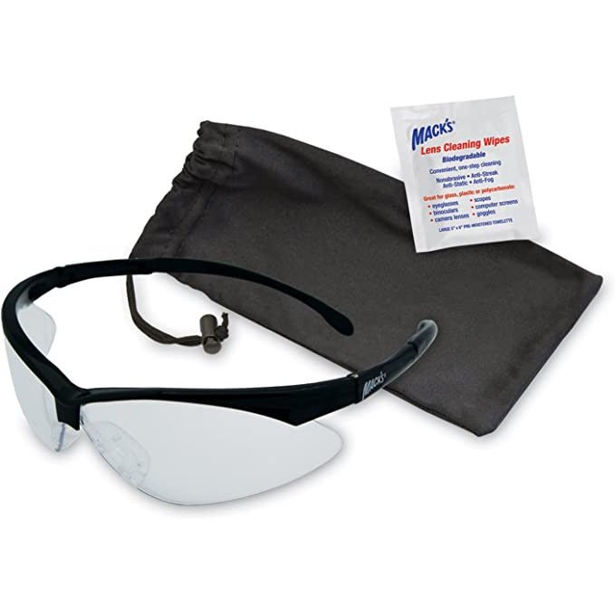 Mack's Shooters High Clarity Safety Glasses - Clear - FishAndSave