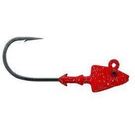 Mustad Elite Series Shad/Darter Head 2X Strong Size 5/0 1 Oz Red/UV Qty 2 - FishAndSave