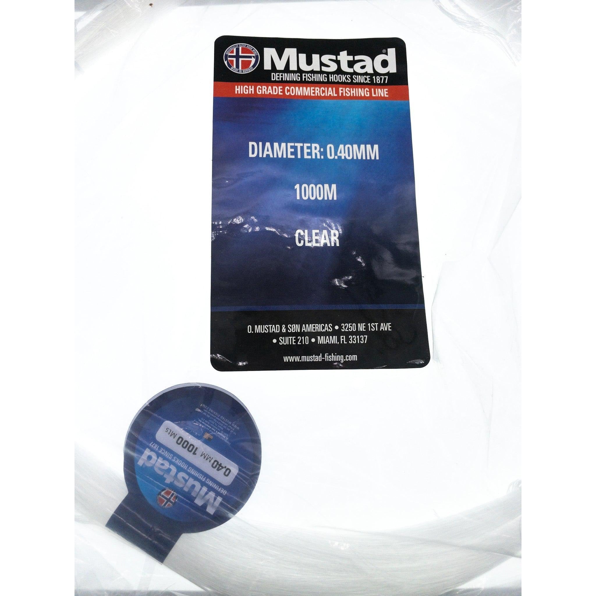 Mustad Thor High Grade Commercial Monofilament 1000 Meters Clear