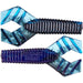Nichols Lures Trailblazer Double Tail Grub 4" Black Blue Qty 8 - PlasticsNichols LuresBass740311085753FishAndSave