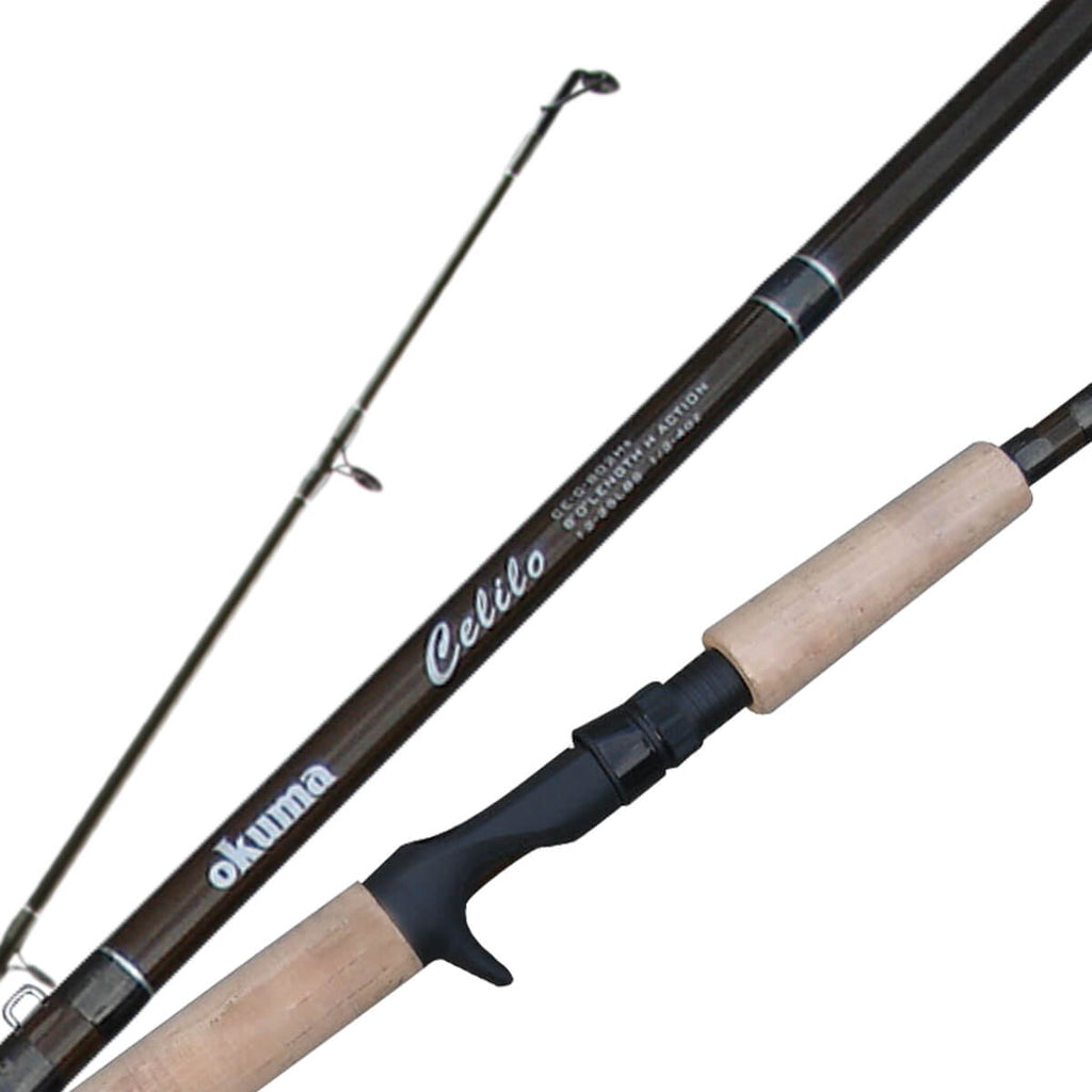 okuma celilo 8'6 ul spg rod Okuma CE-C-862MHa Celilo Casting Rod 8'6" 2 Pc Fast Med Hvy