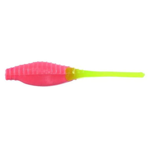 Panfish Assassin Pro Tiny 2" Pink/Limetreuse Tail Qty 15 - FishAndSave