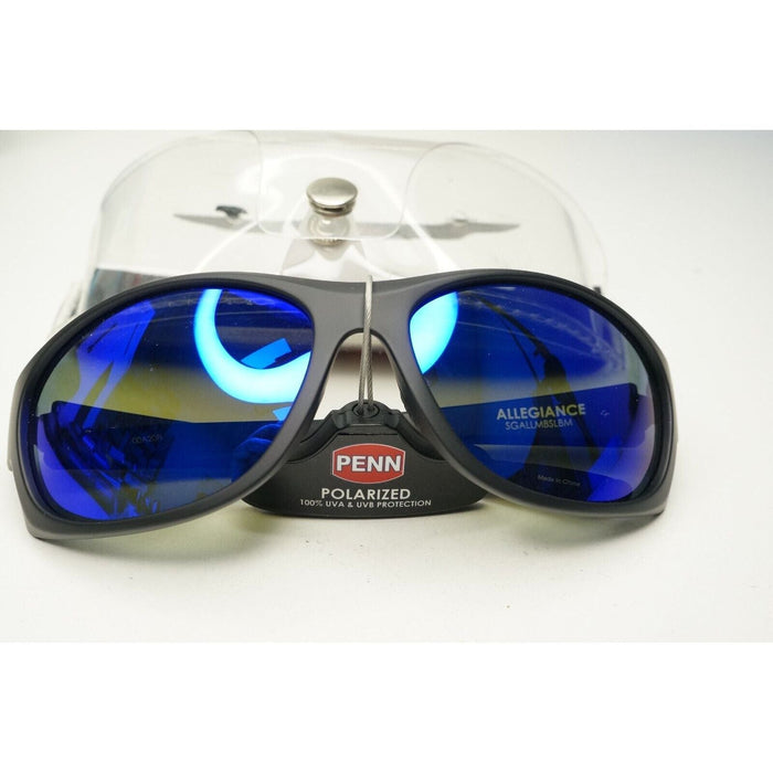 Penn Allegiance Polarized Sunglasses Blue Mirror - FishAndSave