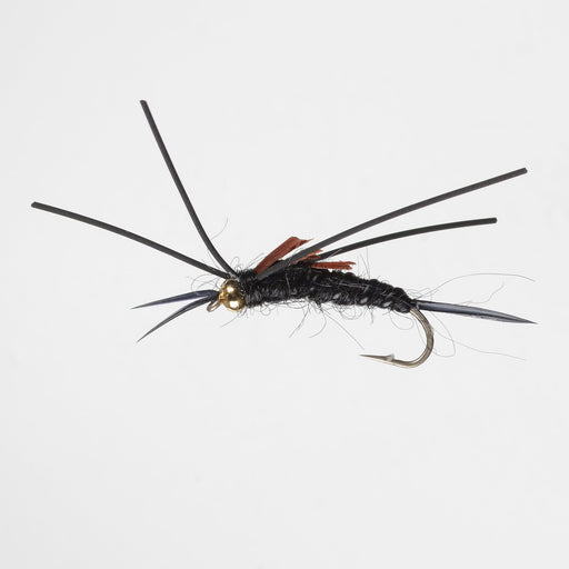 Perfect Hatch Rubber Legs Stonefly Nymph #08 Black QTY 2 - FishAndSave