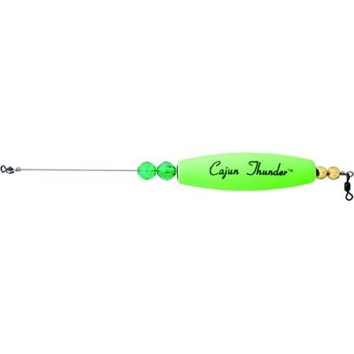 Precision Tackle Cajun Thunder Weighted Cigar Float Rig 3" Qty 1 Green - FishAndSave