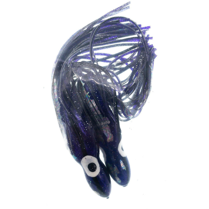 Premium Octopus Skirts 9'' Dark Purple w/ Silver Fleck QTY 2 - FishAndSave