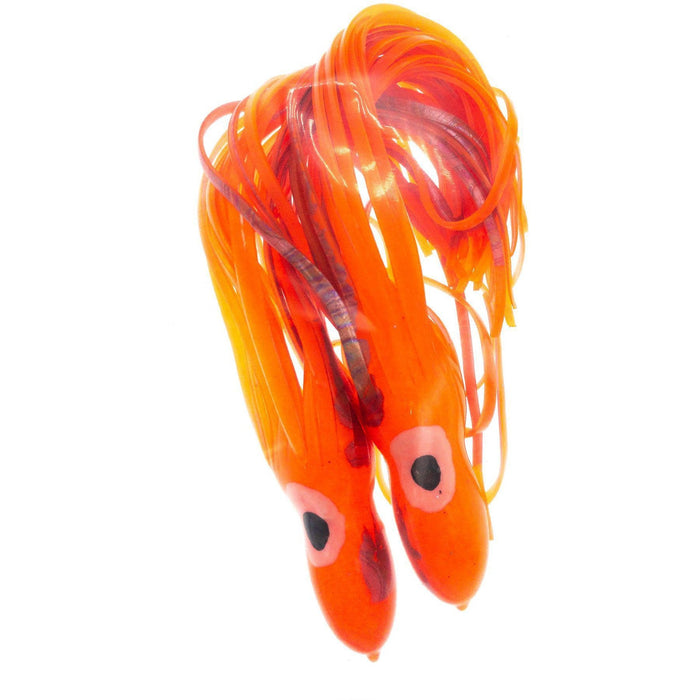 Premium Octopus Skirts 9'' Orange Pearl QTY 2 - FishAndSave