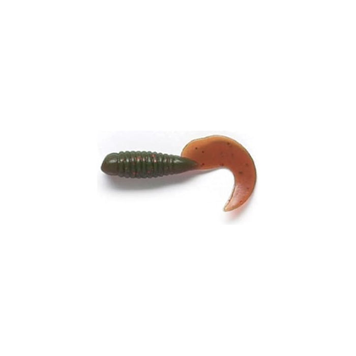 Pucci Grubs 1 - 1/2" Qty 10 - PlasticsPucciMotor Oil RedFreshwater015789037116FishAndSave