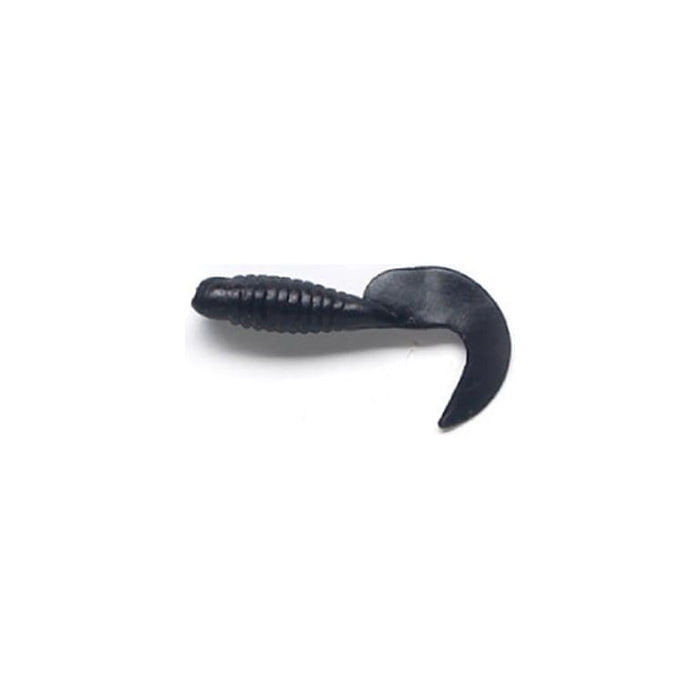 Pucci Grubs 1 - 1/2" Qty 10 - PlasticsPucciBlackFreshwater015789036959FishAndSave