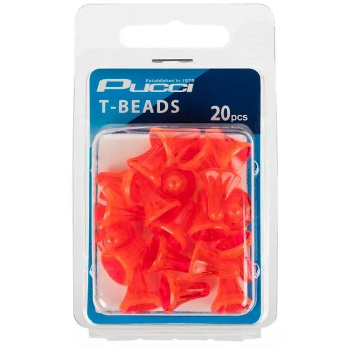 Pucci T-Beads Fluorescent Orange Qty 20 - FishAndSave