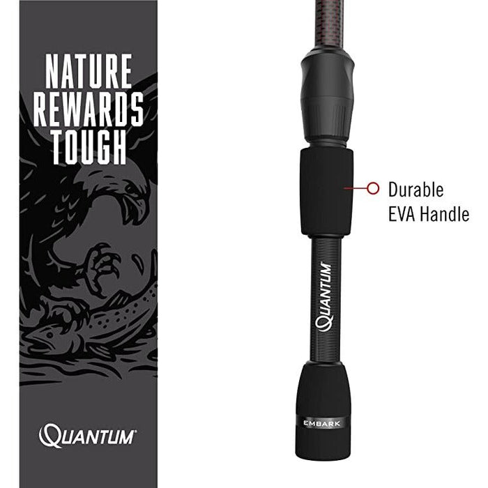 descriptionflambeau telescoping fishing rod Quantum Embark Telescopic Spinning Rod 6'6" Medium