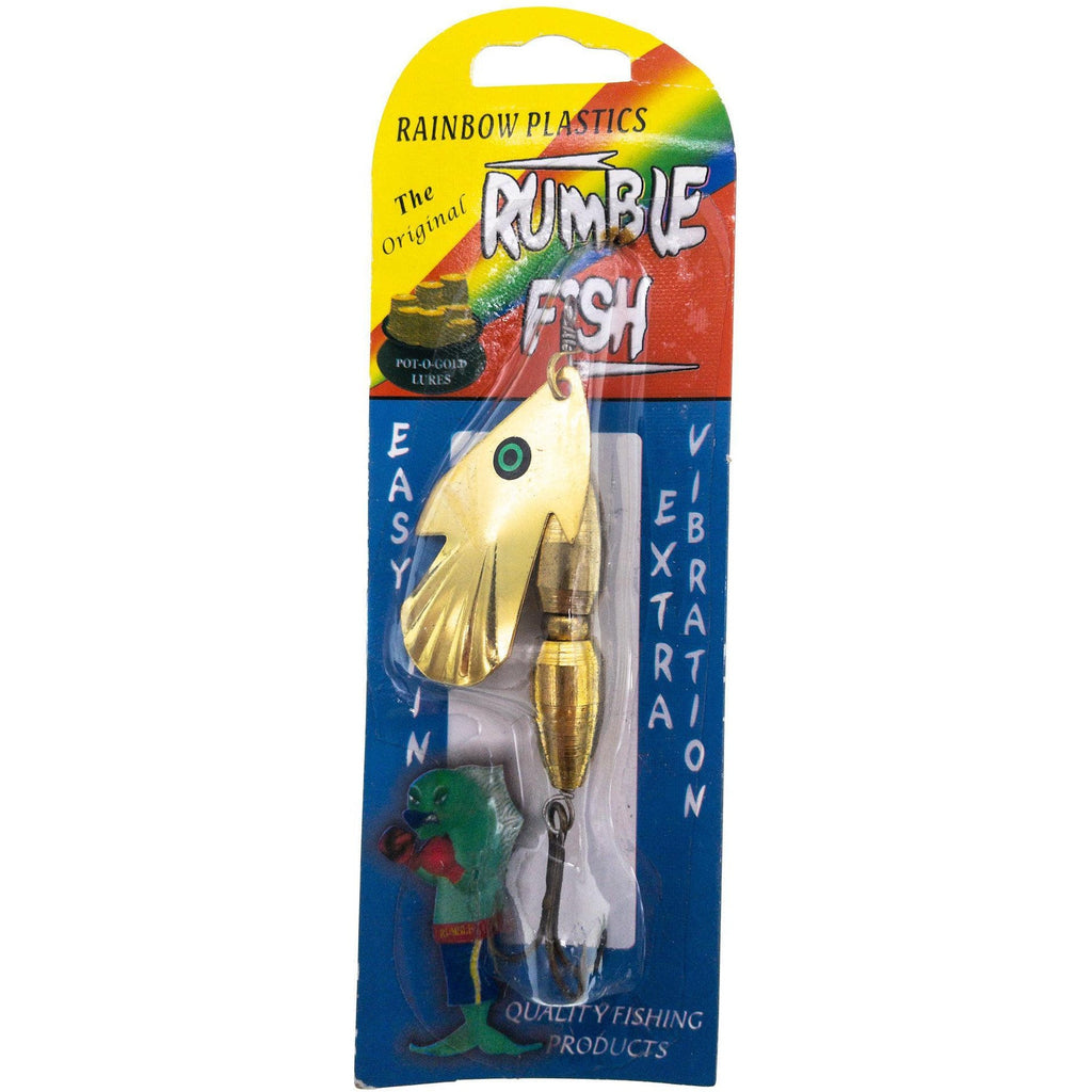 Rainbow Plastics Original Rumble Fish In Line Spinner #4 Blade