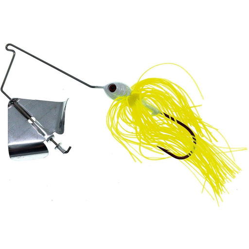 Red River Tackle 1/4 oz. Buzz Beater White Head, Red Eye, Chart Skirt - FishAndSave