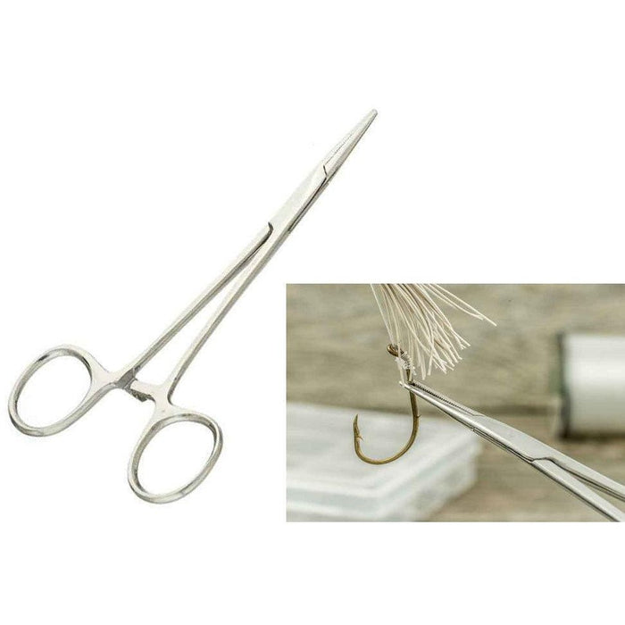 SE Stainless Steel Straight Forceps 5" Qty 1 - FishAndSave