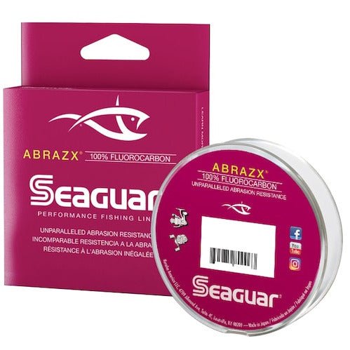 Seaguar AbrazX 100% Fluorocarbon Main Line 6 Lb 200 Yds - FishAndSave