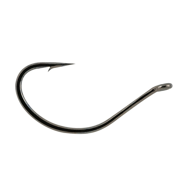 South Bend Drop Shot Hook Size 2/0 Qty 10 Black Nickel - FishAndSave