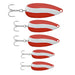 South Bend Red&White Spoons Variety 5 Pack - FishAndSave
