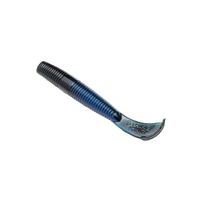 Strike King Rage Ned Cut - R Worm 3 Qty 9 - PlasticsStrike KingBlack Blue SwirlBass051034253733FishAndSave