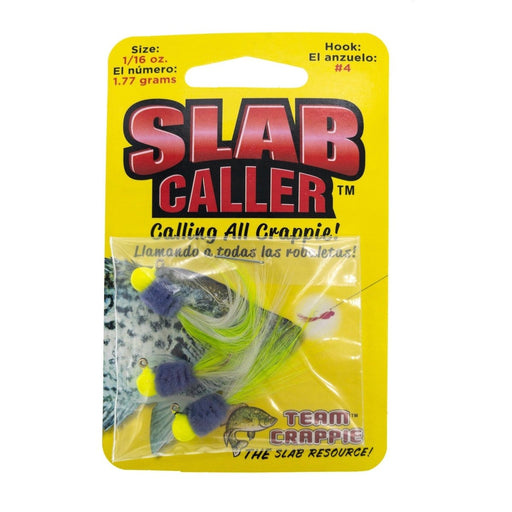 Team Crappie Slab Caller 3 pk - JigsTeam CrappieChartreuse Purple1/16 ozFreshwaterFishAndSave