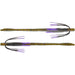 Tightlines UV Whisker Finesse Worm 6" Watermelon Red Flake with Purple Tip Qty 5 - FishAndSave