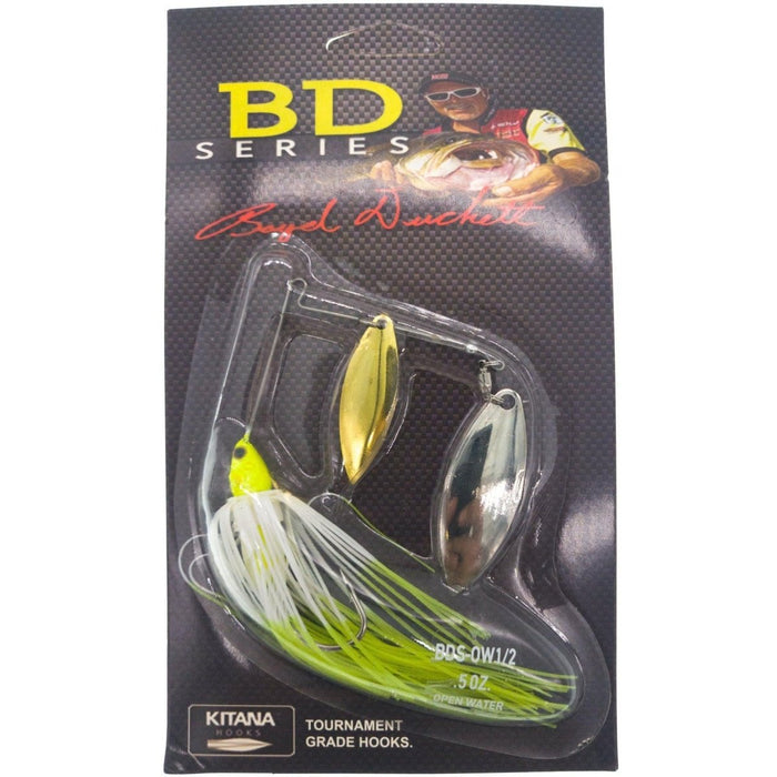 Vicious BD Series Spinnerbait Open Water 1/2 oz Qty 1 - CrankbaitDuckett FishingWhite ChartreuseBass813816005240FishAndSave