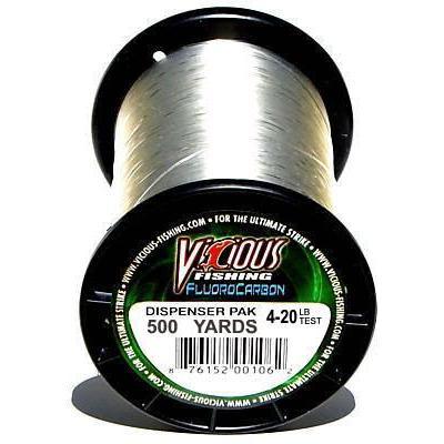 Vicious Fishing 100% Fluorocarbon 500 Yards Clear - FishAndSave