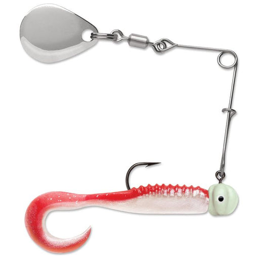 VMC Curl Tail Spinnerbait #4, 1/16 Oz Red Pearl Glow Qty 1 - SpinnersVMCAUTOHIDE043193130727FishAndSave