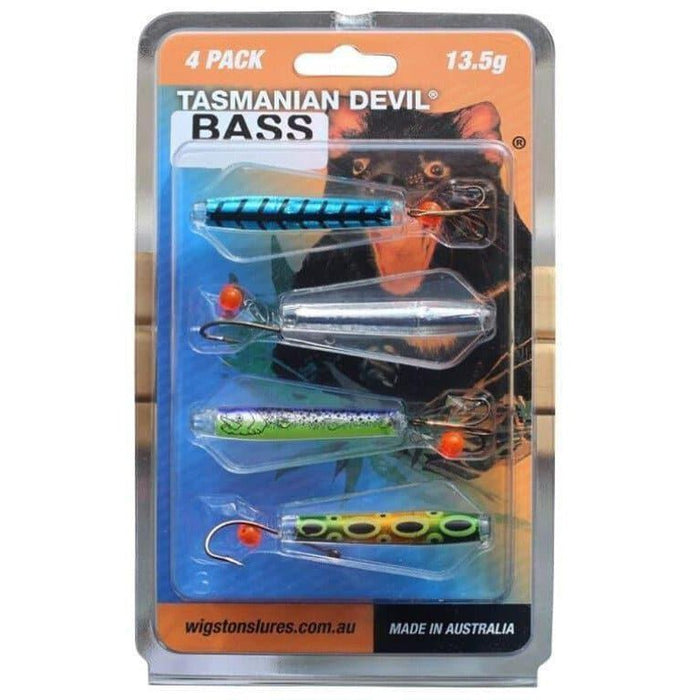 Wigston Lures Tasmanian Devil Bass 13.5g 4 Pack - FishAndSave