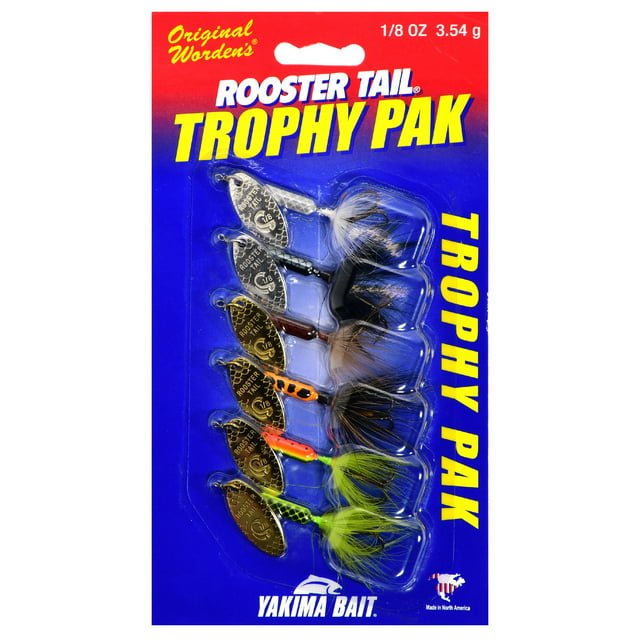 Wordens Rooster Tail Trophy Pak 1/8 Oz Qty 6 - FishAndSave