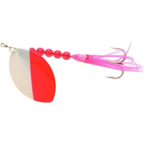 Yakima Bait Bob Toman Cascade UV Squid Spinner, 5", White Red Pink - FishAndSave