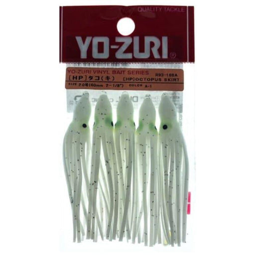 Yo - Zuri 2 Octopus Skirt 2 - 1/8" White Sparkle QTY 5 - TrollingYo - ZuriNew Arrival756791245570FishAndSave