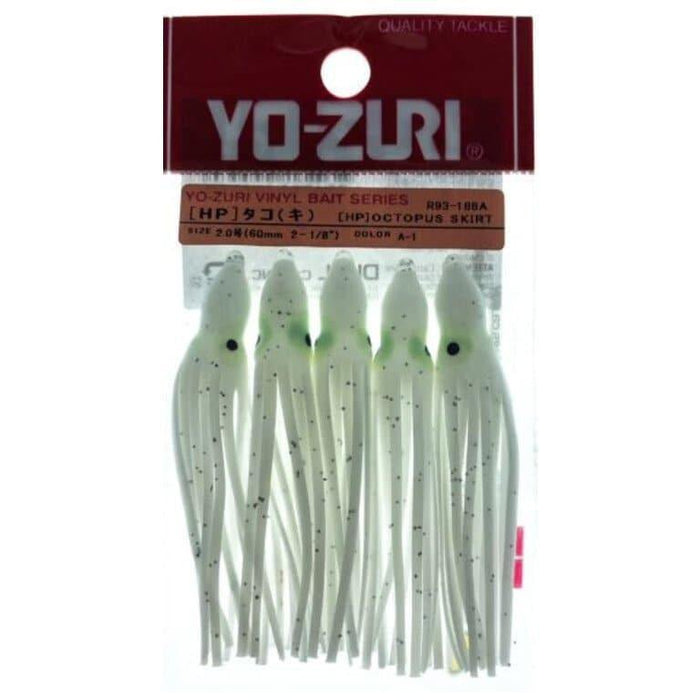 Yo - Zuri 2 Octopus Skirt 2 - 1/8" White Sparkle QTY 5 - TrollingYo - ZuriNew Arrival756791245570FishAndSave