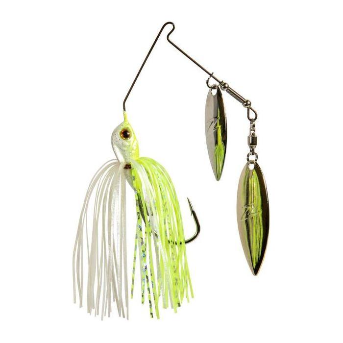 Z - Man Slingbladez Double Willow Spinnerbait 3/4 Oz - SpinnersZ - ManChartreuse PearlBass897744004032FishAndSave