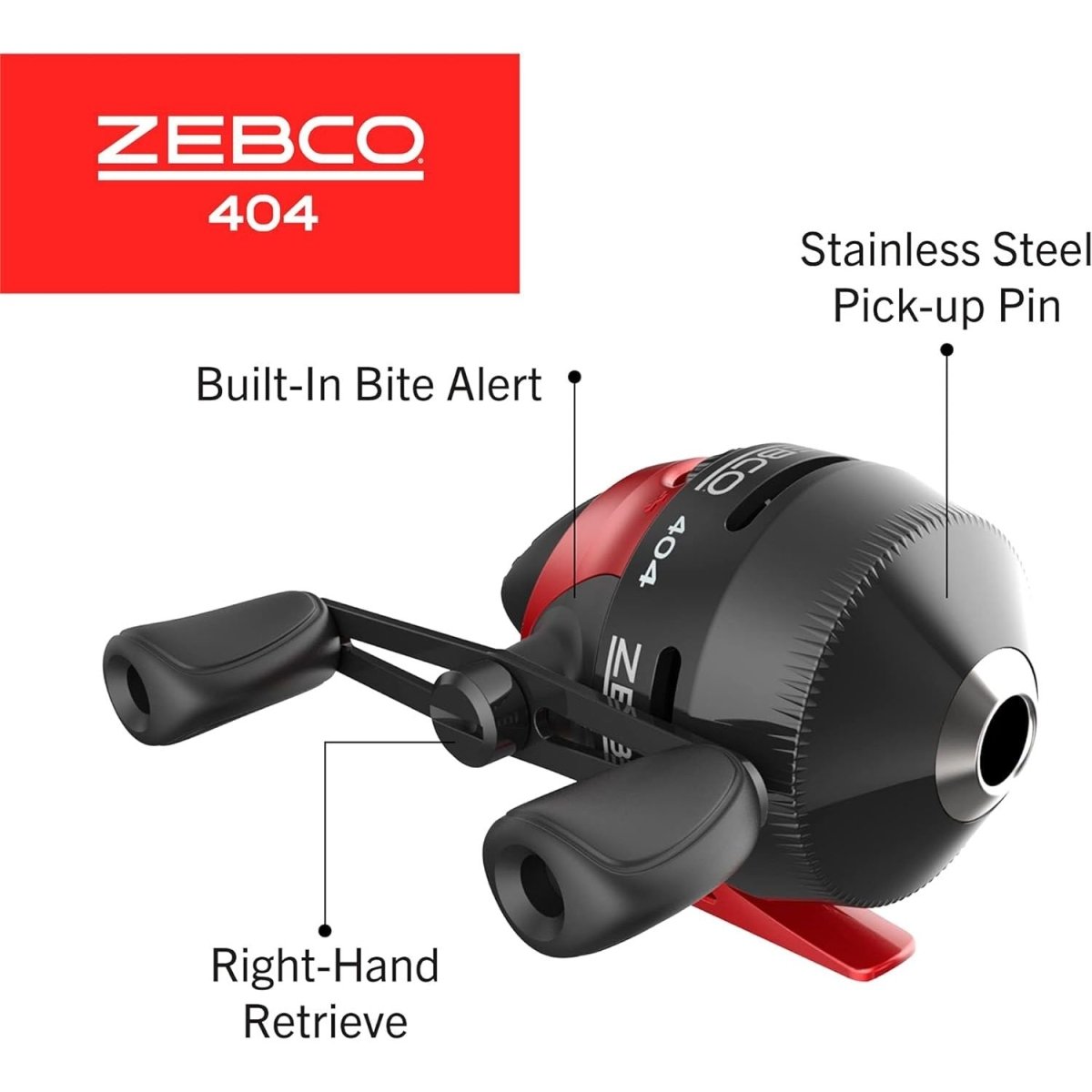 Zebco 404 Push Button Reel 2.81 Gear Ratio Right Handed FishAndSave