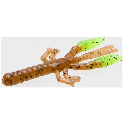 Zoom Lil Critter Craw 3" Pumpkin Chartreuse 12 Pack - FishAndSave